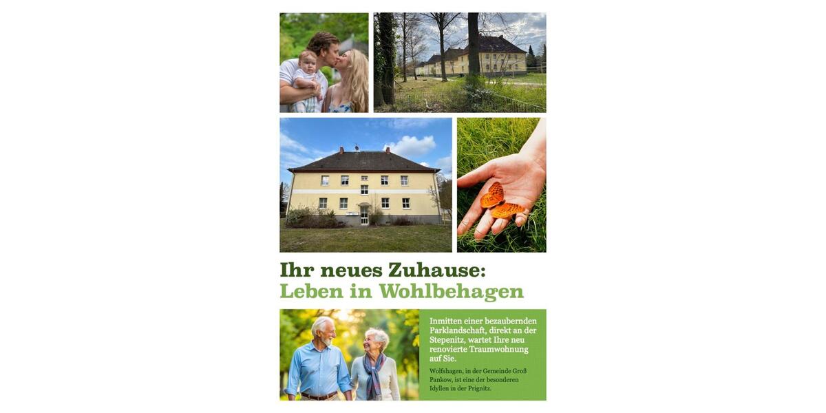 Etagenwohnung Pritzwalk - 2 Zimmer, 48 m&sup2;, 399&euro; | Angebot:25046531