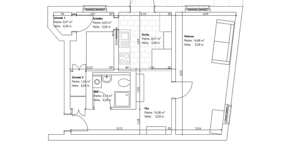 Wohnen auf Zeit Potsdam Berliner Vorstadt - 2 Zimmer, 50 m&sup2;, 1.300&euro; | Angebot:26563888