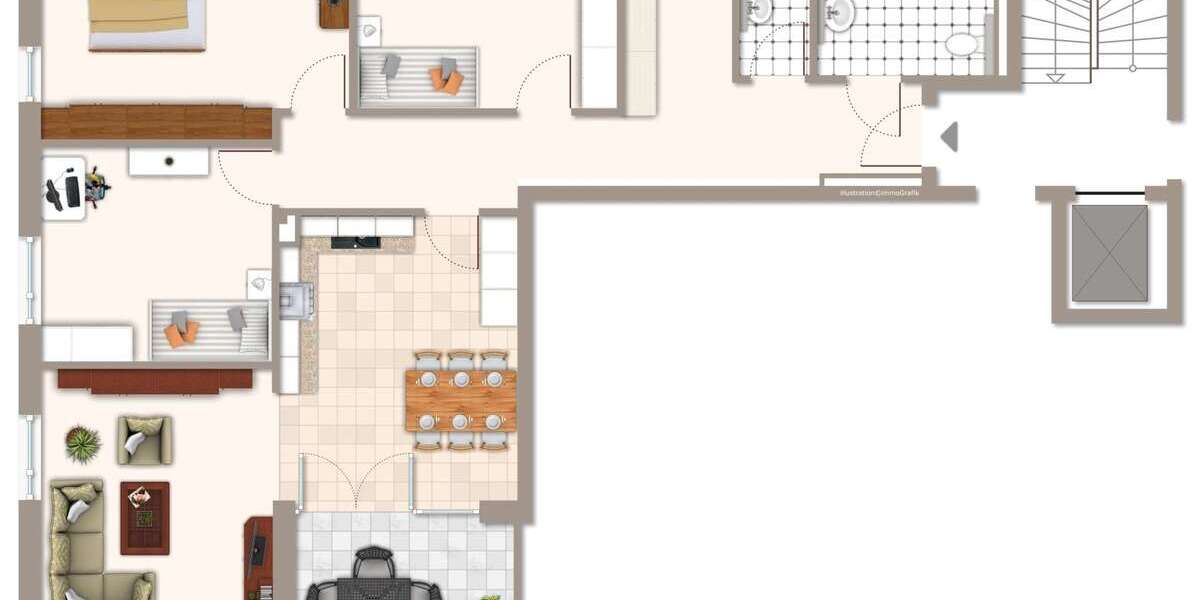 Etagenwohnung Hilgertshausen - 4 Zimmer, 110 m&sup2;, 1.275&euro; | Angebot:25335032