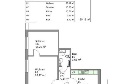 Wohnung Schneverdingen - 2 Zimmer, 55 m&sup2;, 600&euro; | Angebot:25158676
