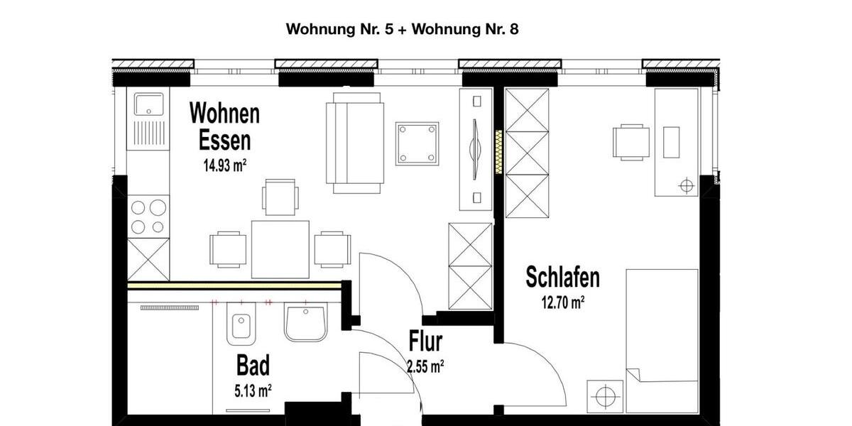 Erstbezug nach Sanierung - kleine 2 Zimmer Wohnung 2 zimmer