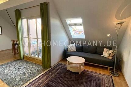 MöbliertFurnished Maisonette-Apartment mit Dachterrasse in Dresden-Seidnitz max. 3 Personen zimmer