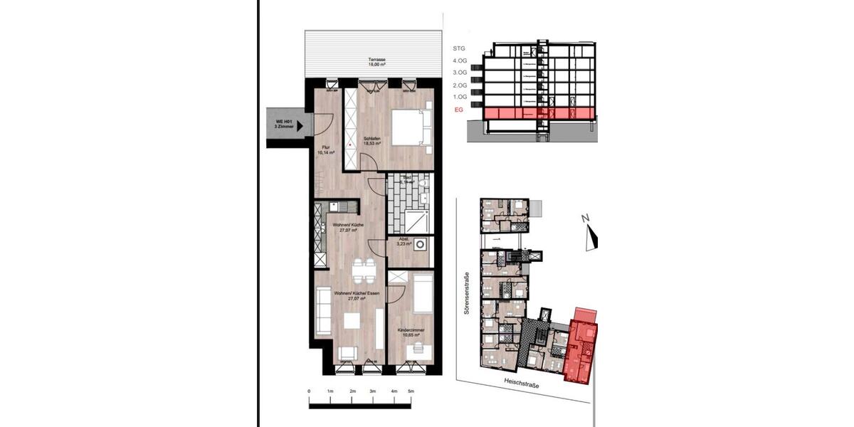 Erdgeschoßwohnung Molfsee - 3 Zimmer, 97 m&sup2;, 1.595&euro; | Angebot:25932884