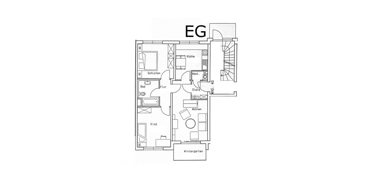Etagenwohnung Zella-Mehlis Mehlis - 4 Zimmer, 91 m&sup2;, 650&euro; | Angebot:26155335