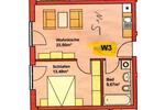Etagenwohnung Mengkofen - 2 Zimmer, 43 m&sup2;, 550&euro; | Angebot:25296130