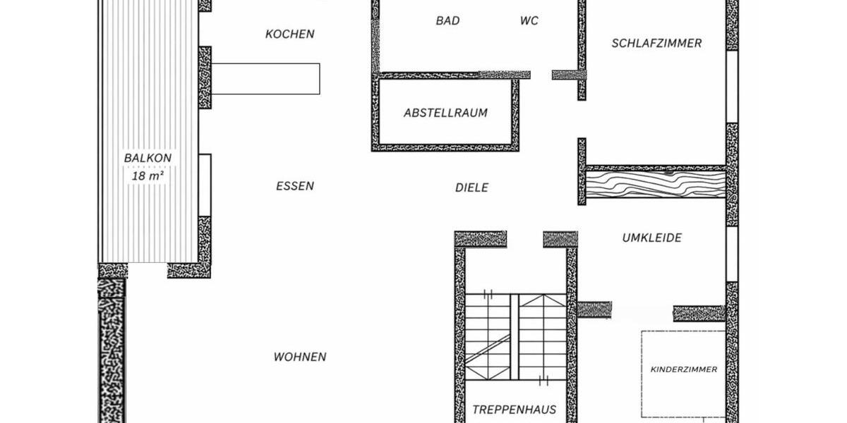 Etagenwohnung Gaggenau - 3.5 Zimmer, 104 m&sup2;, 1.250&euro; | Angebot:26272292