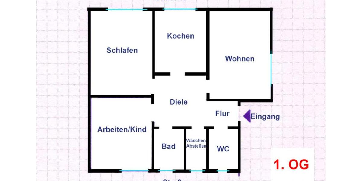 Dachgeschoßwohnung Hattingen Blankenstein - 4 Zimmer, 82 m&sup2;, 590&euro; | Angebot:24391226