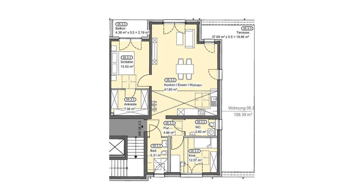Etagenwohnung Klingenberg am Main - 2 Zimmer, 53 m&sup2;, 750&euro; | Angebot:23184106