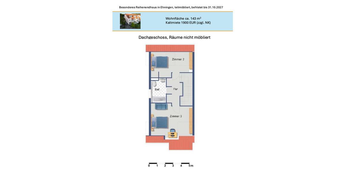 Reihenhaus Ehningen - 5 Zimmer, 143 m&sup2;, 1.900&euro; | Angebot:24645863