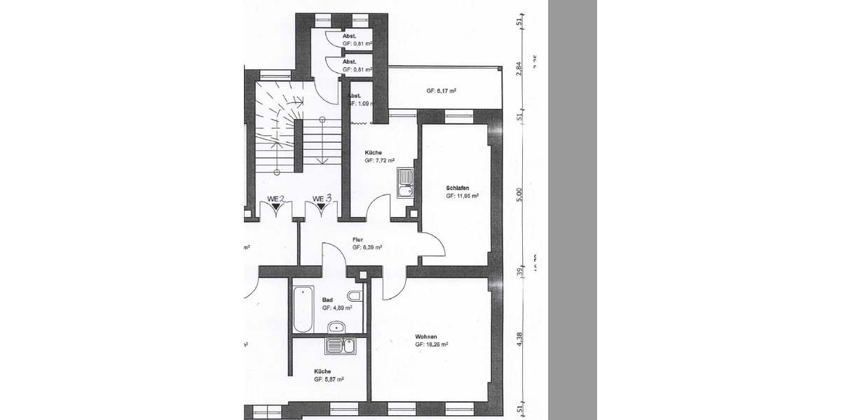 Sofort bezugsfähige 2-Zi Wohnung mit großen Balkon fast im Zentrum - Etagenwohnung Zwickau Innenstadt | Angebot:26791199