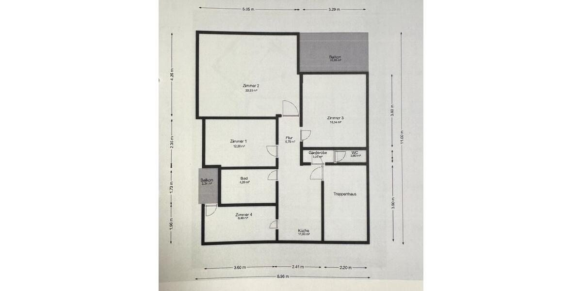 Etagenwohnung Neckarsulm - 4 Zimmer, 90 m&sup2;, 1.090&euro; | Angebot:26016035