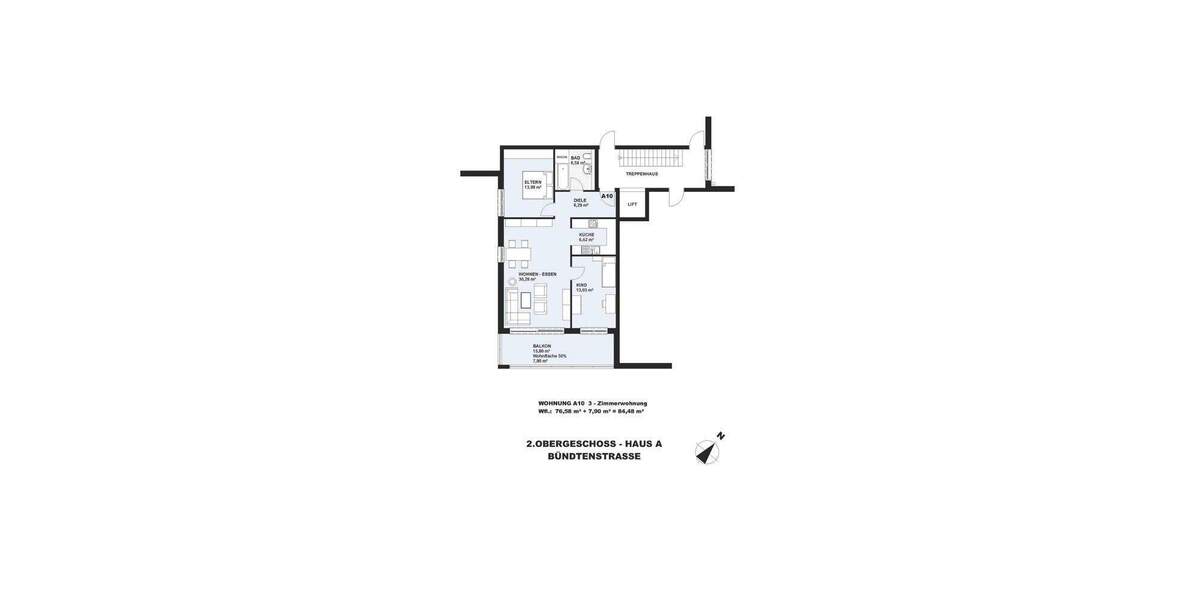 Etagenwohnung Lörrach Brombach - 3 Zimmer, 84 m&sup2;, 1.350&euro; | Angebot:24721524
