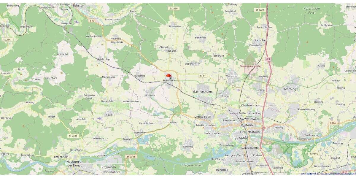 Etagenwohnung Eitensheim - 2 Zimmer, 53 m&sup2;, 570&euro; | Angebot:26672021