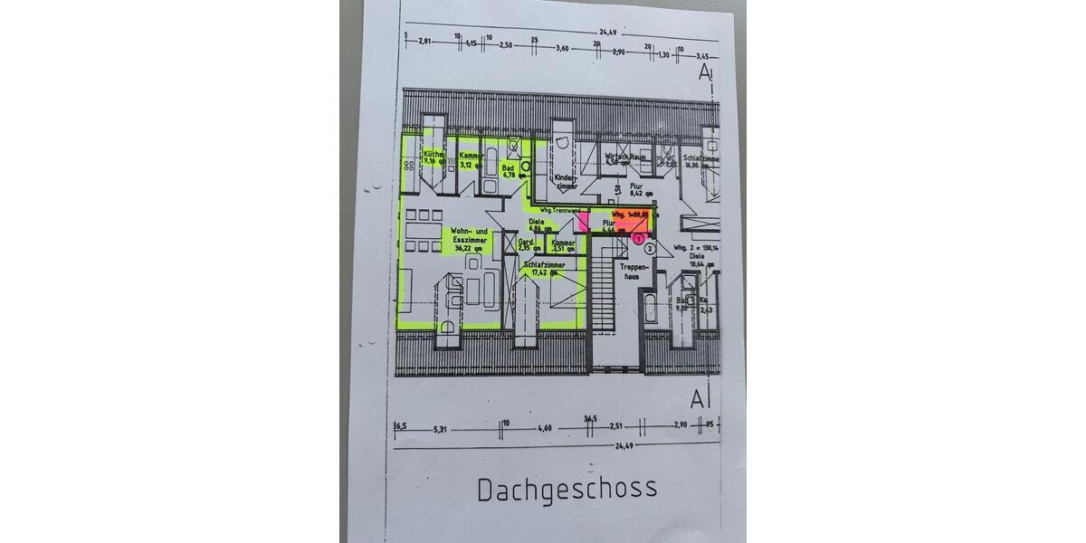 Etagenwohnung Schöllnach - 2 Zimmer, 88 m&sup2;, 600&euro; | Angebot:24748419