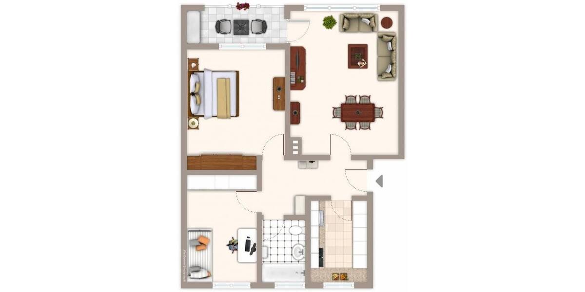 Etagenwohnung Bielefeld Innenstadt - 3 Zimmer, 76 m&sup2;, 680&euro; | Angebot:26117456