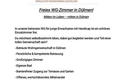 Wohnen auf Zeit Dülmen - 1 Zimmer, 22 m&sup2;, 30&euro; | Angebot:24495982