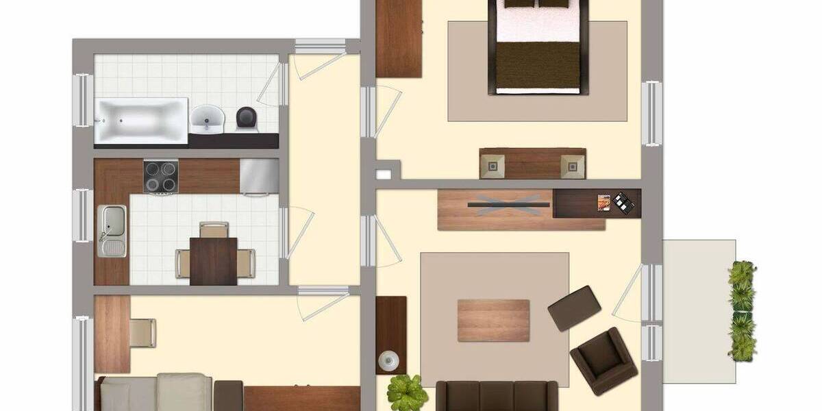 Etagenwohnung Zeitz - 3 Zimmer, 58 m&sup2;, 325&euro; | Angebot:26093142