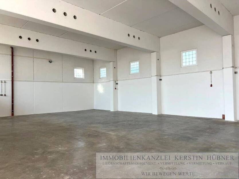 Großzügige, helle, freitragende Montage- Lagerhalle (beheizbar), 2 Büros, Tageslicht, hohem Sektionaltor - ideal für...