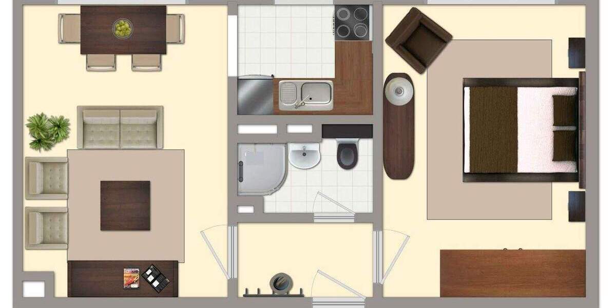 Etagenwohnung Aschersleben - 2 Zimmer, 41 m&sup2;, 260&euro; | Angebot:26713982