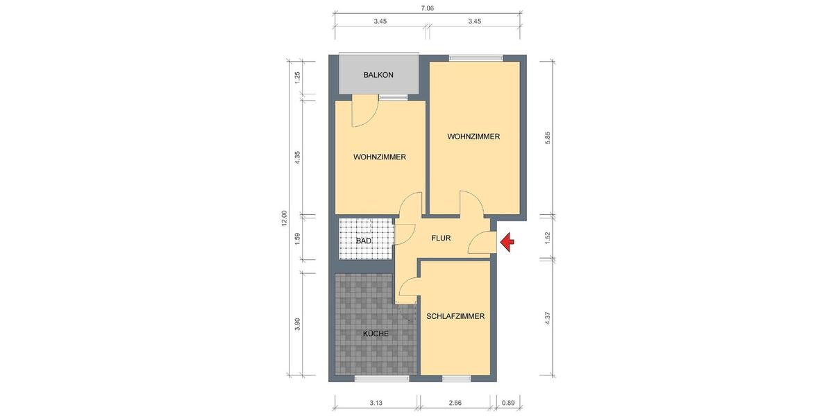 Etagenwohnung Erfurt Melchendorf - 1 Zimmer, 27 m&sup2;, 203&euro; | Angebot:24699402