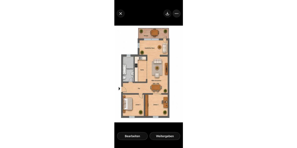Erdgeschoßwohnung Völklingen - 3 Zimmer, 90 m&sup2;, 680&euro; | Angebot:26498640