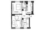 Etagenwohnung Schkeuditz Altscherbitz - 3 Zimmer, 54 m&sup2;, 486&euro; | Angebot:25862350