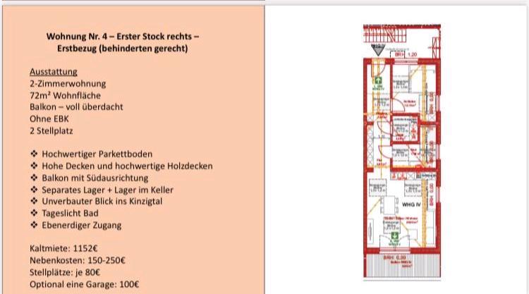 Etagenwohnung Gelnhausen - 2 Zimmer, 60 m&sup2;, 896&euro; | Angebot:26566718