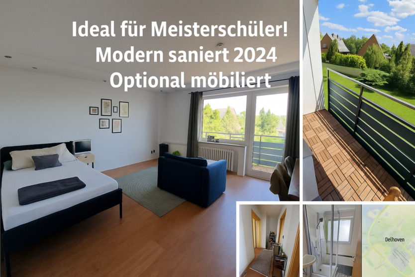✨ Modern saniert! 1-Zimmer-Wohnung in Dormagen-Delhoven