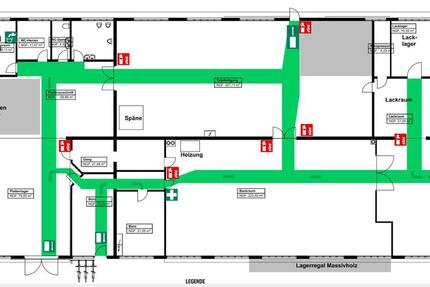 Produktionshalle Gewerbehalle – beheizt – ca.765 m² - ebenerdig zimmer