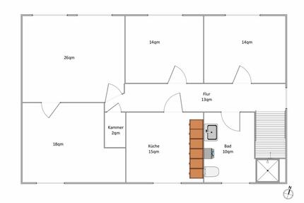 Wohnung Rehna - 4 Zimmer, 110 m&sup2;, 1.240&euro; | Angebot:25202016
