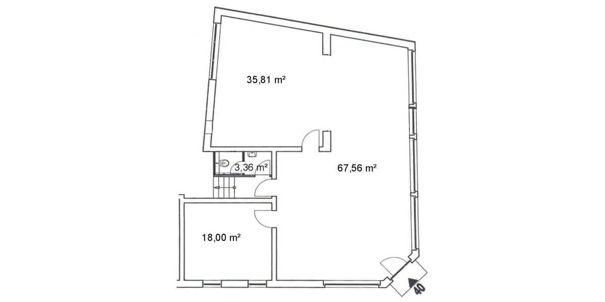 Moderner Eckladen im Stadtzentrum - gute Lauflage zimmer