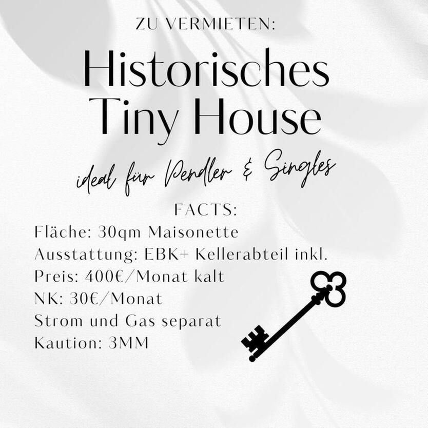 ZU VERMIETEN: Historisches Tiny House
