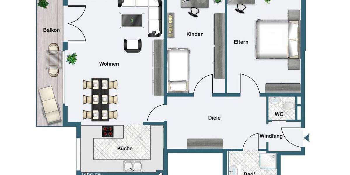 Etagenwohnung Kronberg im Taunus Schönberg - 3 Zimmer, 93 m&sup2;, 1.590&euro; | Angebot:24781295