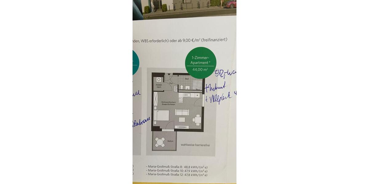 Etagenwohnung Werder (Havel) - 1 Zimmer, 44 m&sup2;, 492&euro; | Angebot:25418220