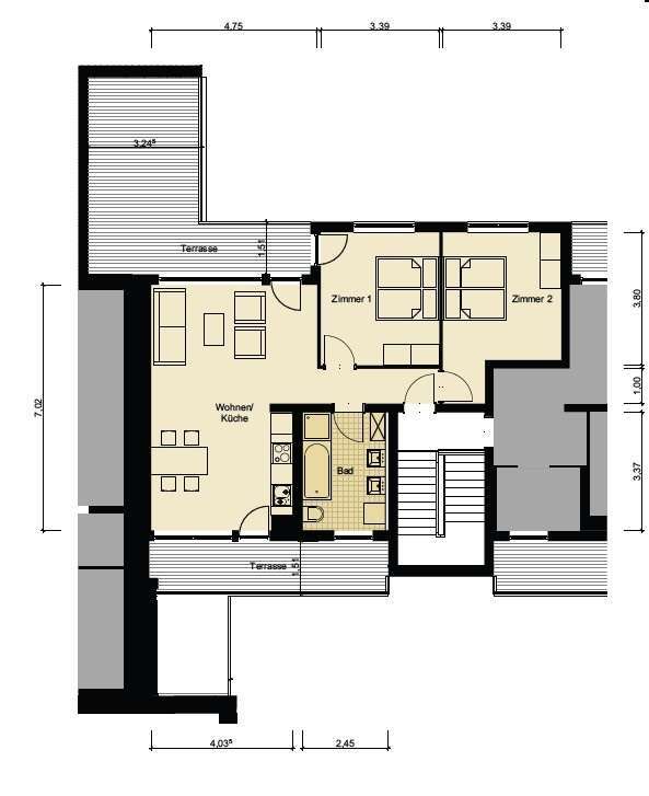 Wohnung zum Mieten in Berlin 1.969 € 82.42 m² 3 zimmer