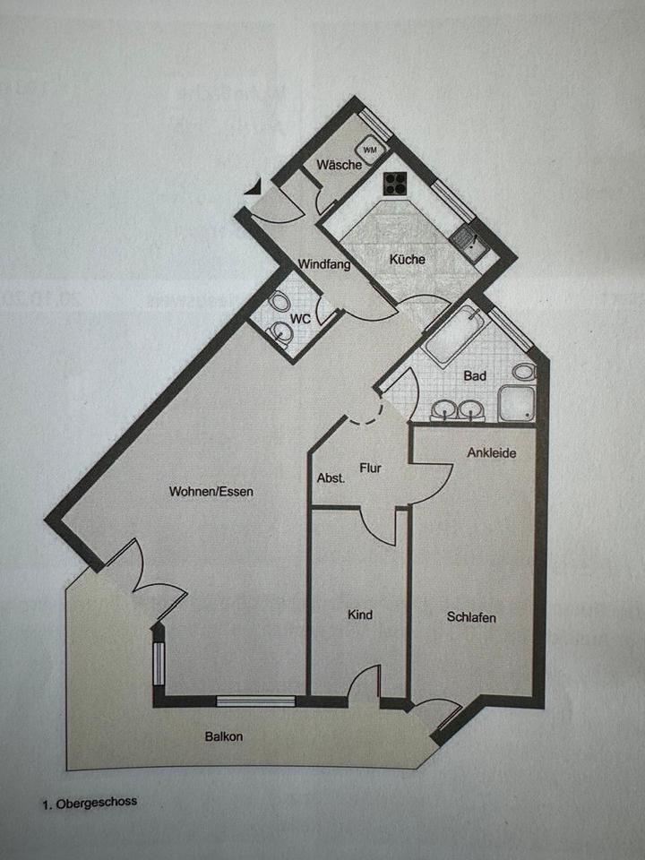 3 ZKB Wohnung Altusried