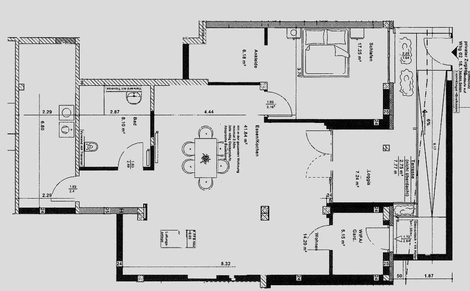 Terrassenwohnung Kirchhain - 3 Zimmer, 112 m&sup2;, 985&euro; | Angebot:26648461