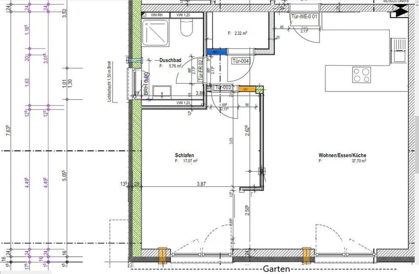 2-Zimmer-Terrassenwohnung mit eigenem Garten – Praxisnutzung mgl. zimmer