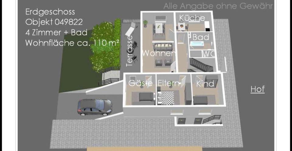 Etagenwohnung Altenstadt - 6 Zimmer, 150 m&sup2;, 1.500&euro; | Angebot:26648495