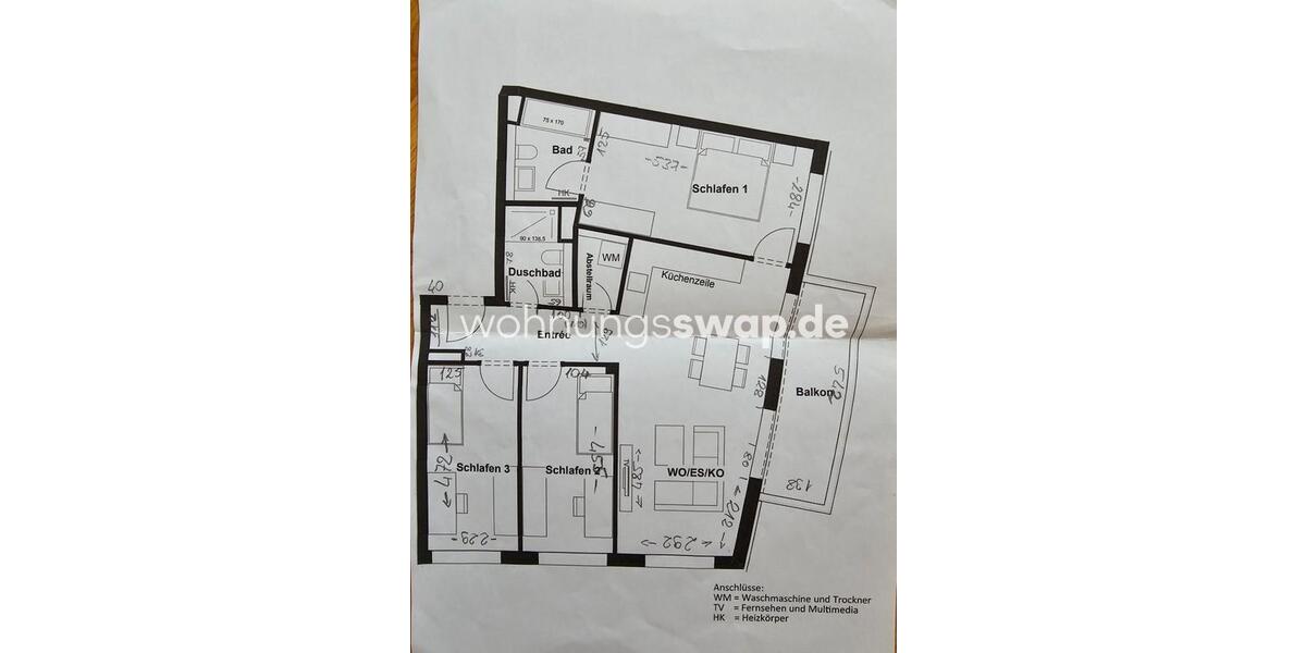 Etagenwohnung Berlin Lichtenberg - 4 Zimmer, 87 m&sup2;, 1.439&euro; | Angebot:26489636