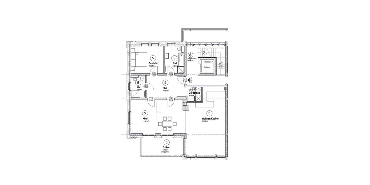 Etagenwohnung Markkleeberg - 3 Zimmer, 120 m&sup2;, 2.400&euro; | Angebot:25307845