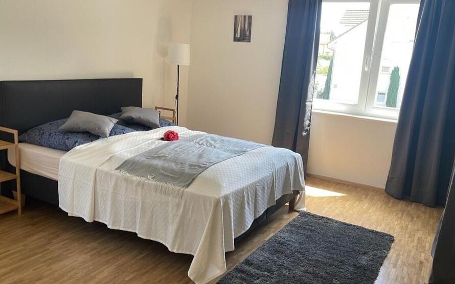 helles barierrefreies 1 Zimmer Apartment mit Wlan, DuscheWc, Küche, Waschmaschine, Trockner, Parkplatz und Balkon zimmer
