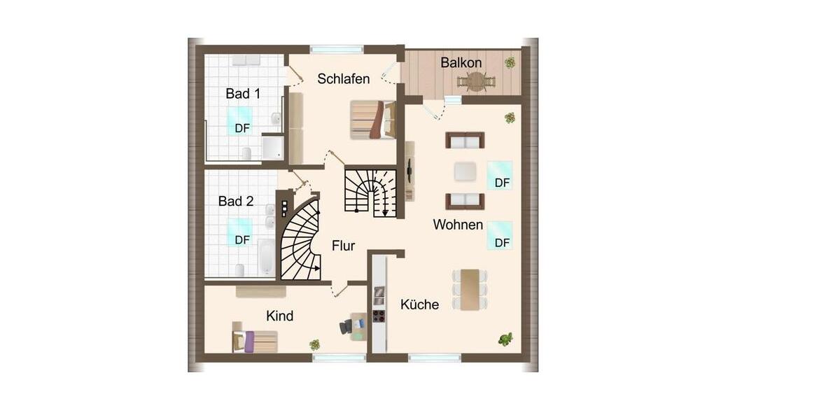 Maisonettenwohnung Bonn Bad Godesberg - 4 Zimmer, 166 m&sup2;, 2.160&euro; | Angebot:24796033