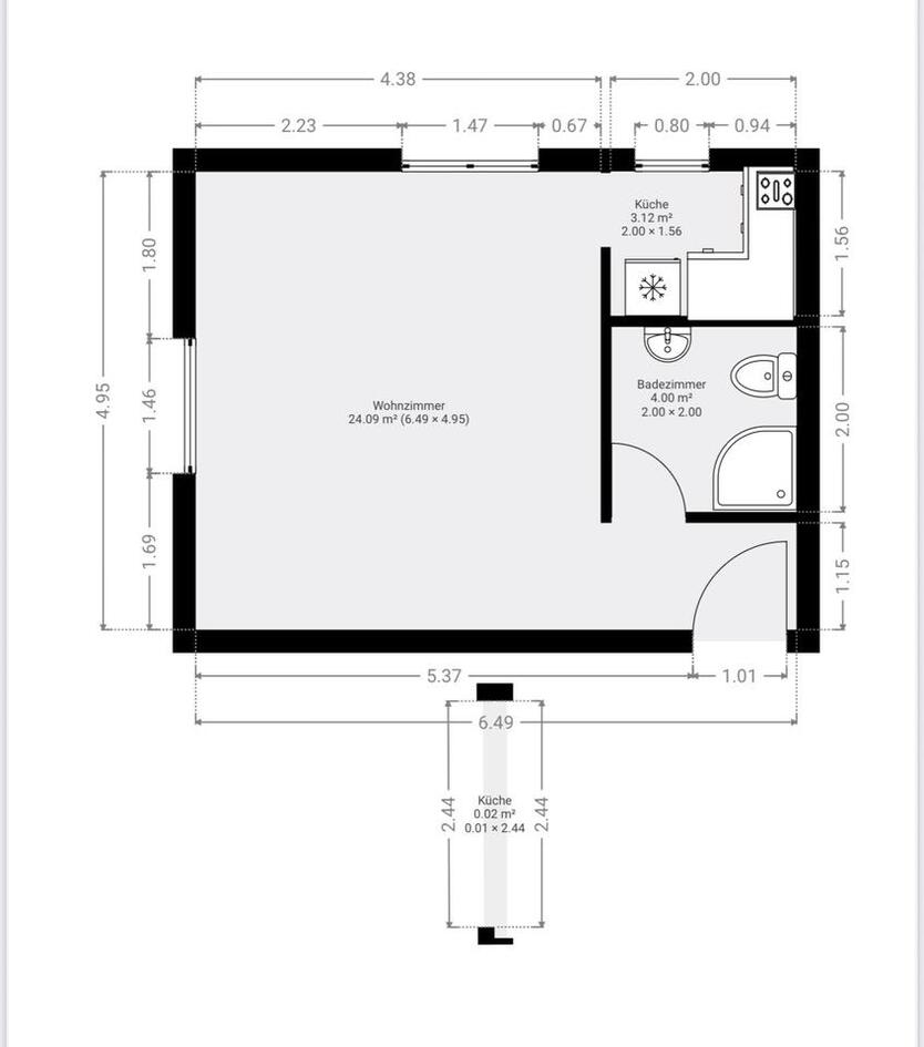 1-Zimmer Dachgeschoßwohnung in Güglingen