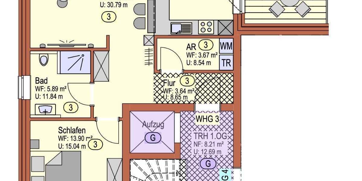 Etagenwohnung Lathen Fresenburg - 2 Zimmer, 63 m&sup2;, 705&euro; | Angebot:25730246