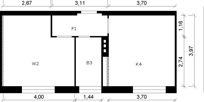 Etagenwohnung Magdeburg Nordwest - 1 Zimmer, 37 m&sup2;, 330&euro; | Angebot:26248169