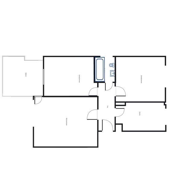 Moderne 3-Zimmer-Wohnung Tageslichtbad und XXL-Balkon zimmer