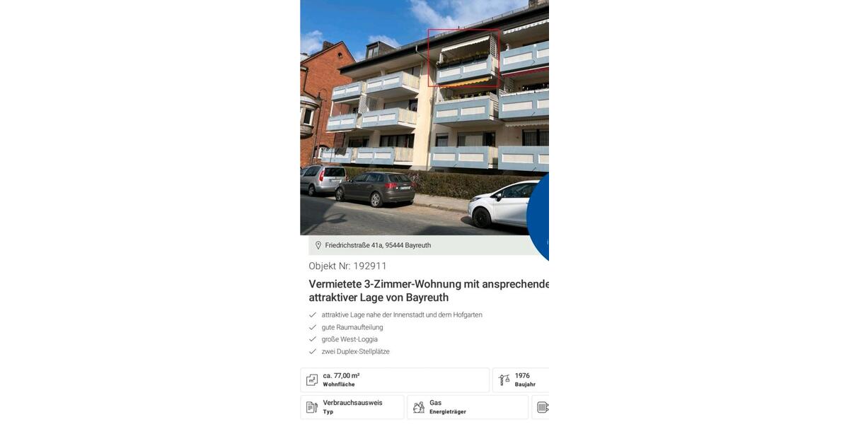 Innenstadt-Wohnung mit Doppelgarage 3 zimmer