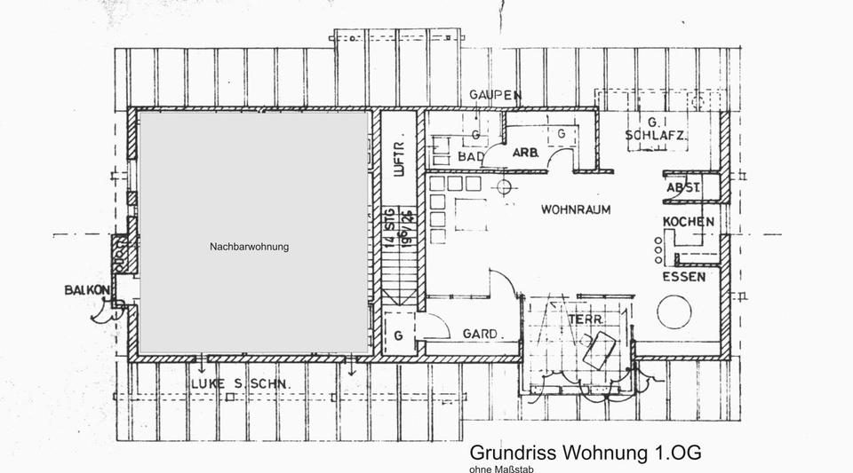 Dachgeschoßwohnung Naila - 3 Zimmer, 79 m&sup2;, 510&euro; | Angebot:26035500