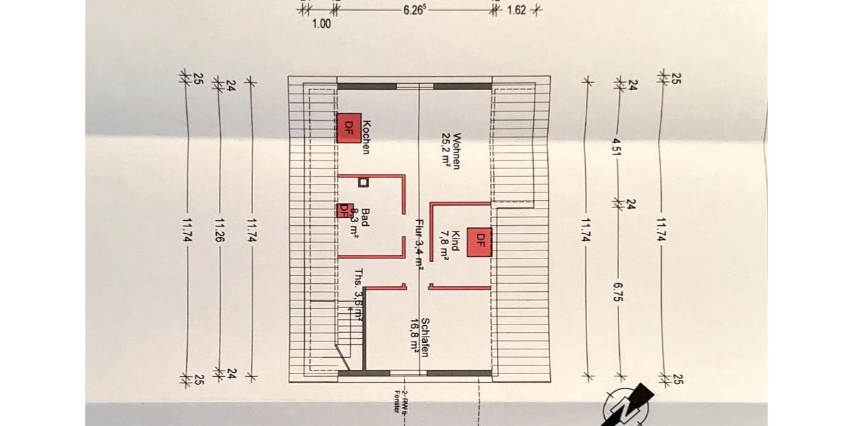 Dachgeschoßwohnung Oberrot - 3 Zimmer, 65 m&sup2;, 750&euro; | Angebot:26214522